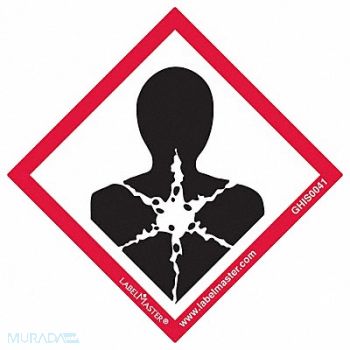 LABELMASTER GHS Health Hazard Label 2 H 2 W PK50, 35ZH17