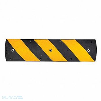 GRAINGER APPROVED Alley Bump Black/Yellow 3 H x 12 W, 49ZZ35