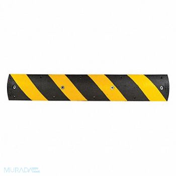 GRAINGER APPROVED Alley Bump Black/Yellow 72 L x 12 W, 49ZZ36