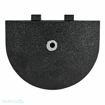 GRAINGER APPROVED Alley Bump Endcap Black 9 L x 12 W, 49ZZ37