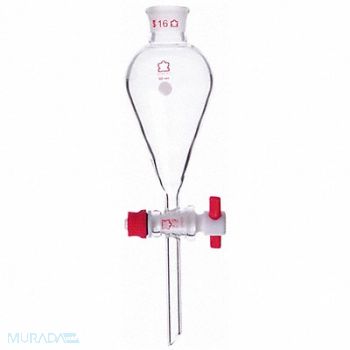 KIMBLE Funnel 500mL Clear 330mm Overall L, 52NH18