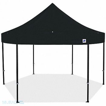 E-Z UP Shelter Black 15 ft W 15 ft L, 800J28