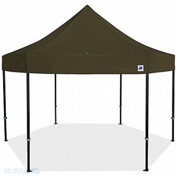 E-Z UP Shelter Green 15 ft W 15 ft L, 800J29
