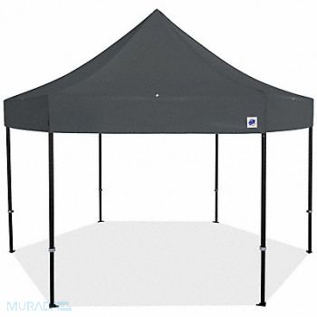 E-Z UP Shelter Gray 15 ft W 15 ft L, 800J32