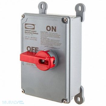 HUBBELL EnclosedDisconSw NonFuse 60A NonMetal, 2EAW3