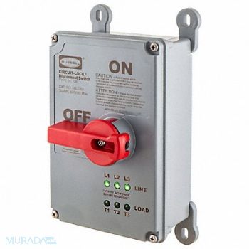 HUBBELL Disconnect Switch Non-Fusible 30A PBT, 60HJ47
