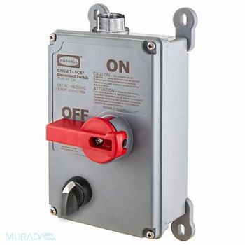 HUBBELL DisconnectSwitch NonFuse 30A NonMetal, 60HJ44