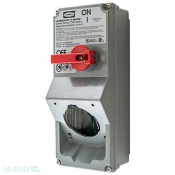 HUBBELL Disconnect Switch 30A 2000V, 4CV76