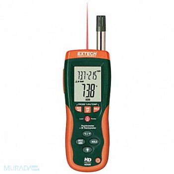 EXTECH Relative Humidity Meter w/IR Thermometer, 2HZB6