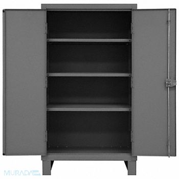 DURHAM MFG Storage Cabinet 66 x36 x24 Gray 3Shlv, 34A953