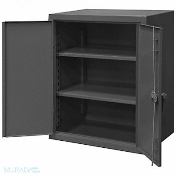 DURHAM MFG Storage Cabinet 42 x48 x24 Gray 2Shlv, 34A942
