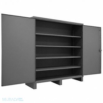 DURHAM MFG Storage Cabinet 78 x60 x24 Gray 4Shlv, 16D694