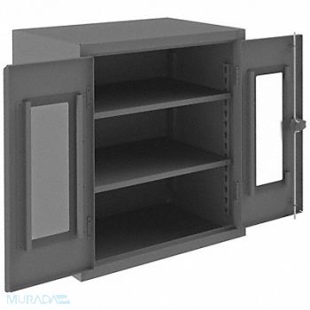 DURHAM MFG Storage Cabinet 42 x36 x24 Gray 2Shlv, 34A967