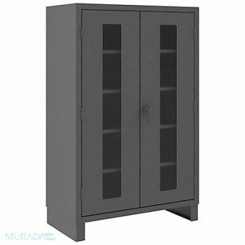 DURHAM MFG Storage Cabinet 78 x48 x24 Gray 4Shlv, 34A947