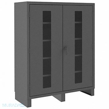 DURHAM MFG Storage Cabinet 78 x60 x24 Gray 4Shlv, 34A948