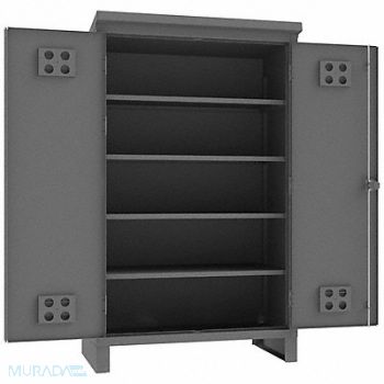 DURHAM MFG Strg Cab 78 x48 3/8 x24 Gray 4Shlv, 34A961