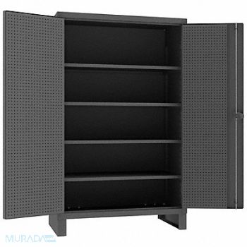 DURHAM MFG Pegboard Cab 78 x48 x24 Gry 1200lbLoad, 34A976