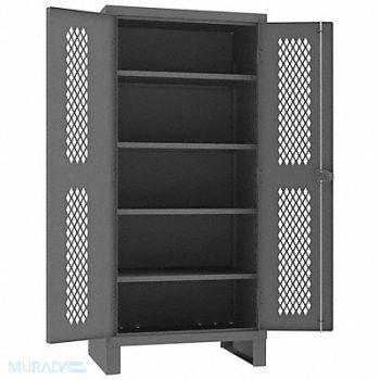 DURHAM MFG Storage Cabinet 78 x36 x24 Gray 4Shlv, 34A934