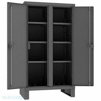 DURHAM MFG Storage Cabinet 66 x36 x24 Gray 6Shlv, 34A956