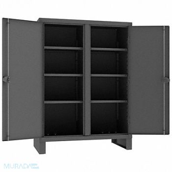 DURHAM MFG Storage Cabinet 66 x48 x24 Gray 6Shlv, 34A957