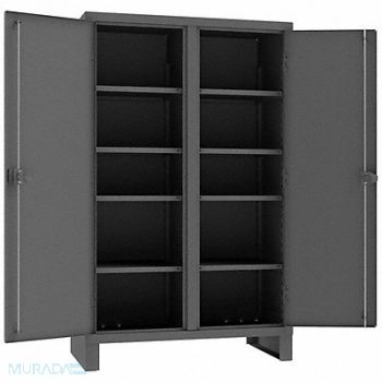 DURHAM MFG Storage Cabinet 78 x48 x24 Gray 8Shlv, 16D697