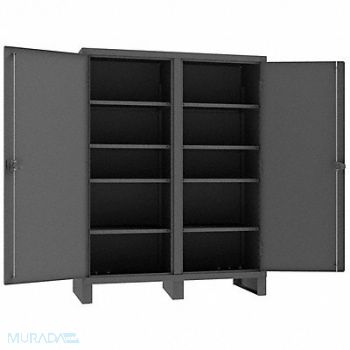 DURHAM MFG Storage Cabinet 78 x60 x24 Gray 8Shlv, 16D698
