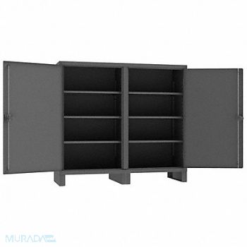 DURHAM MFG Storage Cabinet 66 x72 x24 Gray 6Shlv, 34A959