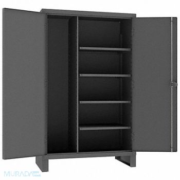 DURHAM MFG Storage Cabinet 78 x48 x24 Gray 4Shlv, 16D701