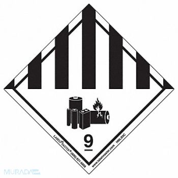 LABELMASTER Hazard Class 9 Lithium Battery PK100, 567W39