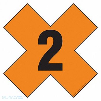 LABELMASTER DOT Container Placard Magnetic Vinyl, 807CK2