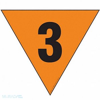 LABELMASTER DOT Container Placard Magnetic Vinyl, 807CK3