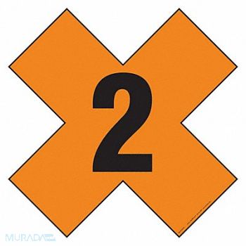 LABELMASTER DOT Container Placard Magnetic Vinyl, 807CL0