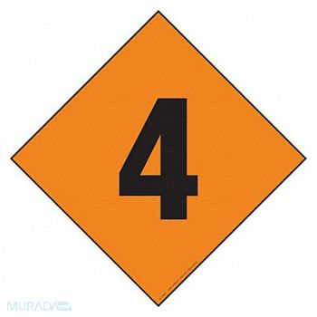 LABELMASTER DOT Container Placard Reflective Sheet, 807CL7