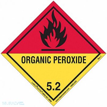 LABELMASTER DOT Container Placard PVC PK500, 807CJ6