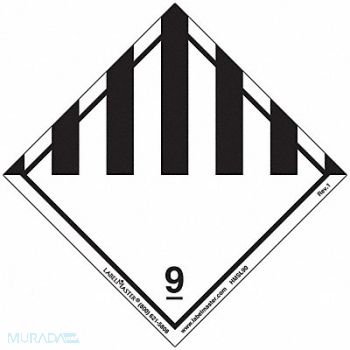 LABELMASTER DOT Container Placard PVC PK500, 807CJ7