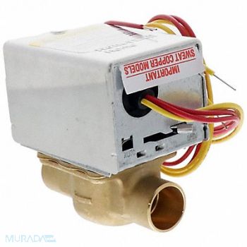 HONEYWELL HOME Zone Valve Sweat Sz ID 3/4In, 2KKP7