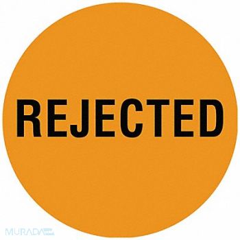 TAPECASE D6076 Inventory Control Label Orange PK1000, 16U939