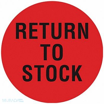 TAPECASE D6077 Inventory Control Label Red PK1000, 16U941