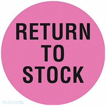 TAPECASE D6077 Inventory Control Label Pink PK1000, 16U944