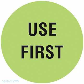 TAPECASE D6073 Inventory Control Label Use First PK1000, 16U946