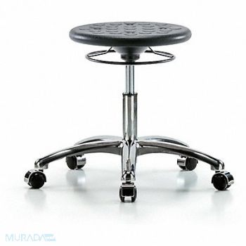 BLUE RIDGE ERGONOMICS Polyurethane Stool 300 lb Cap. Black, 797R38