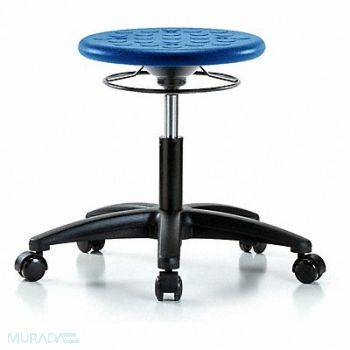 BLUE RIDGE ERGONOMICS Polyurethane Stool 300 lb Cap. Blue, 797R43