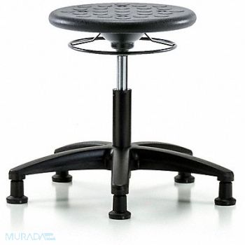 BLUE RIDGE ERGONOMICS Polyurethane Stool 300 lb Cap. Black, 797R44