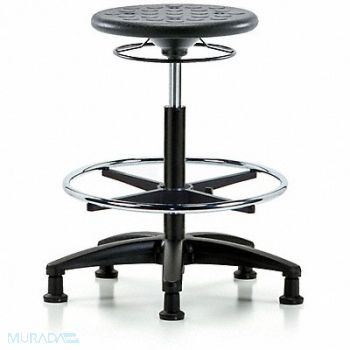 BLUE RIDGE ERGONOMICS Polyurethane Stool 300 lb Cap. Black, 797R60