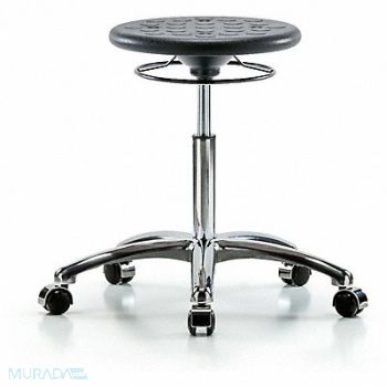 BLUE RIDGE ERGONOMICS Polyurethane Stool 300 lb Cap. Black, 797R70