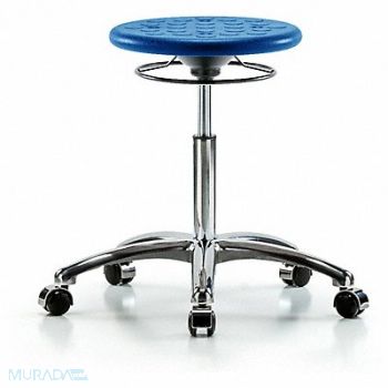 BLUE RIDGE ERGONOMICS Polyurethane Stool 300 lb Cap. Blue, 797R71