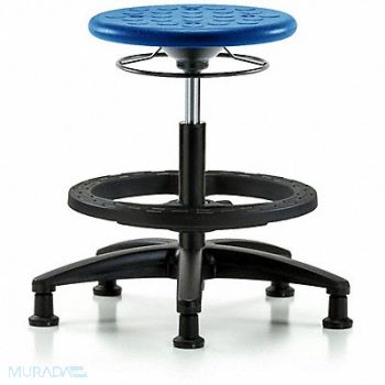 BLUE RIDGE ERGONOMICS Polyurethane Stool 300 lb Cap. Blue, 797R77
