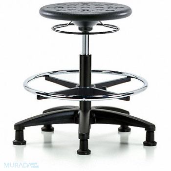 BLUE RIDGE ERGONOMICS Polyurethane Stool 300 lb Cap. Black, 797R80