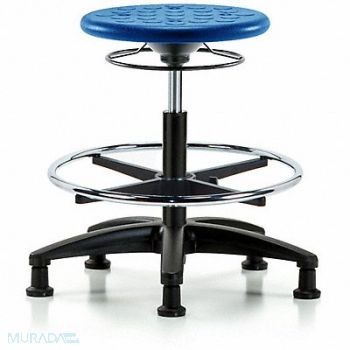 BLUE RIDGE ERGONOMICS Polyurethane Stool 300 lb Cap. Blue, 797R81