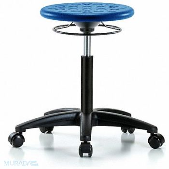 BLUE RIDGE ERGONOMICS Polyurethane Stool 300 lb Cap. Blue, 797R83